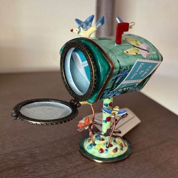 Kelvin Chen Enamel and Copper Stamp Holder, Signed & Numbered - Picture 1 of 10